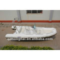 CE rib580 fiberglass with pvc or hypalon inflatable boat